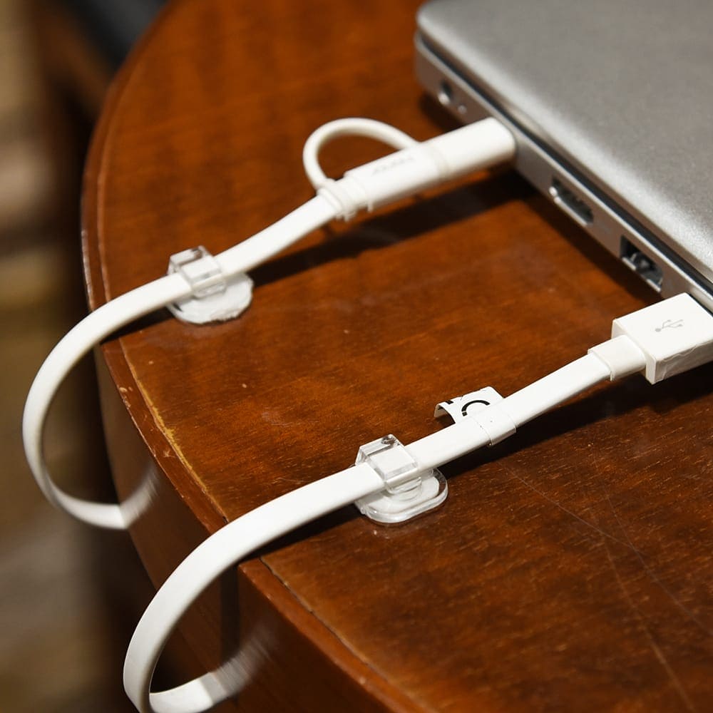 Set Of 9 Cable Organizer Clip, Wire Winder Holder, Earphone Mouse Cord Clip Protector, USB Cable Management Clip Wire Manager, Cord Organizer, Command Cord Bundler