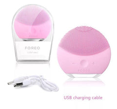 Vibrating Electric Facial Cleansing Brush, Rechargeable Sonic Facial Cleansing Brush, Massager For Deep Cleansing, Silicon Facial Massager