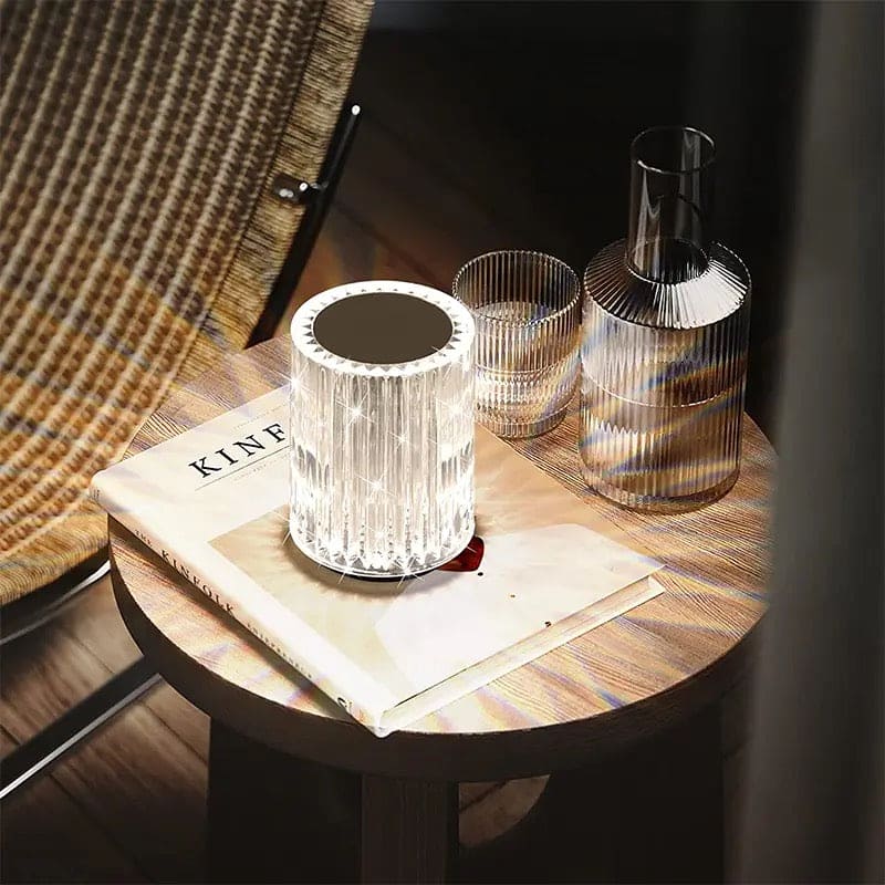 Mini Crystal Lamp, LED Crystal Table Lamp, Creativity Acrylic Diamond Bedside Lamp, Acrylic Decoration Desk Lamps, Decorative Night Lamp, Rechargeable Decoration Desk Night Lamp