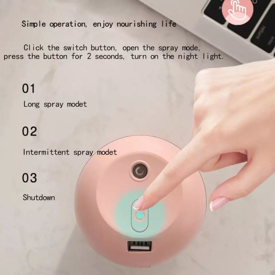 Mini Portable Ultrasonic Air Humidifer, Aroma Essential Oil Diffuser, USB Mist Maker, Mute Desktop Humidifier, LED Display Office Car Diffuser