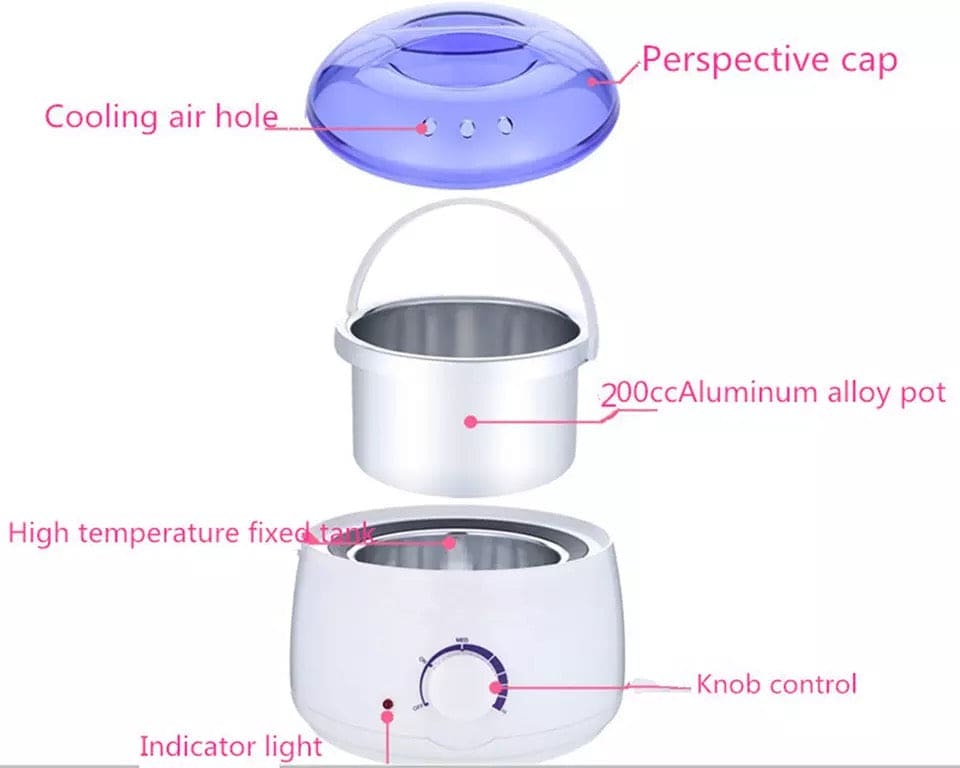 Wax Melting Heating Machine, Multifunctional Wax Melting Pot, Wax Beans Bead Heater, Wax Paraffin Heater, Portable Electric Hair Removal Kit, Melting Pot Hot Wax Heater
