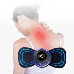 Mini Neck Massager Gel Pad, EMS Neck Massager, Smart Electric Neck Massager, EMS Neck Stretcher, Portable Neck Body Massager, Cervical Spine Massage Stickers, Electric Cervical Massager, Shocker Heating Relieve Pain Massager, Portable Neck EMS Massager