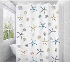 Amazing Water Proof Curtain Shower With Hooks, Printed Bathroom Shower Curtain, Parachutes Curtain For Bathroom