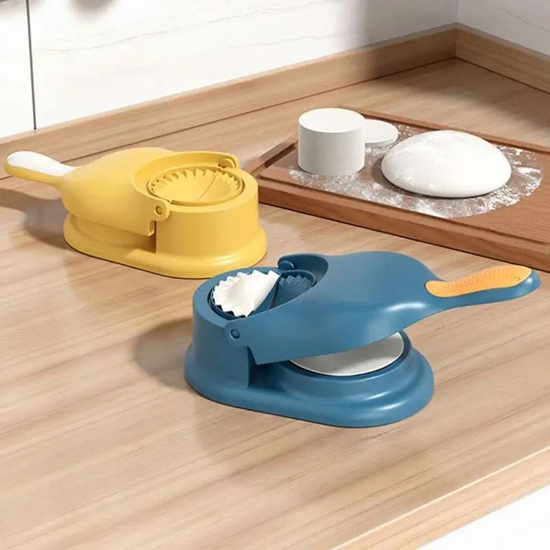 2 In 1 Dumpling Maker, Portable Manual Dumpling Presser, Dumpling Maker Mold, Dough Skin Molder Machine, Rolling Dough Dumpling Machine, Manual Tortilla Maker, Dough Pressing Tool, Kitchen Dumpling Making Tool