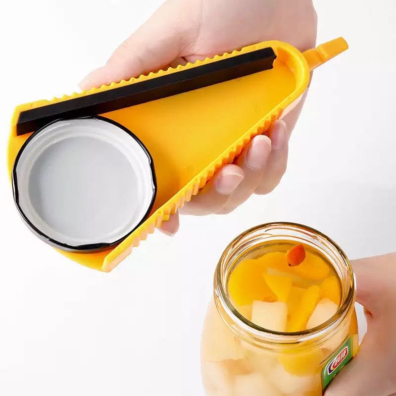 Creative Multifunctional Jar Opener, Bottle Cap Opener, Easy Twist Opening Tool, Cap Opening and Tightening Device, Rotating Multi-Purpose Lid Opener, Effortless Hand-Held Tin Can Bottle Opener