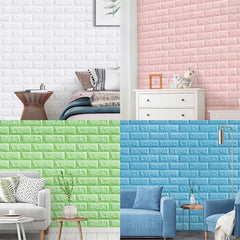3D Brick Wall Stickers Wall Paper, Self-Adhesive Wallpaper Peel, Sofa Background Wall Decor