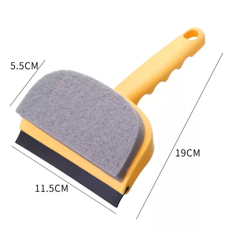 Multifunctional Glass Window Sponge Wiper, Glass Clean Scraper Washing Wiper, Floor Window Cleaning Sponge, Soft Rubber Glass Wiper Scraper, Double Sided Shower Cleaning Sponge