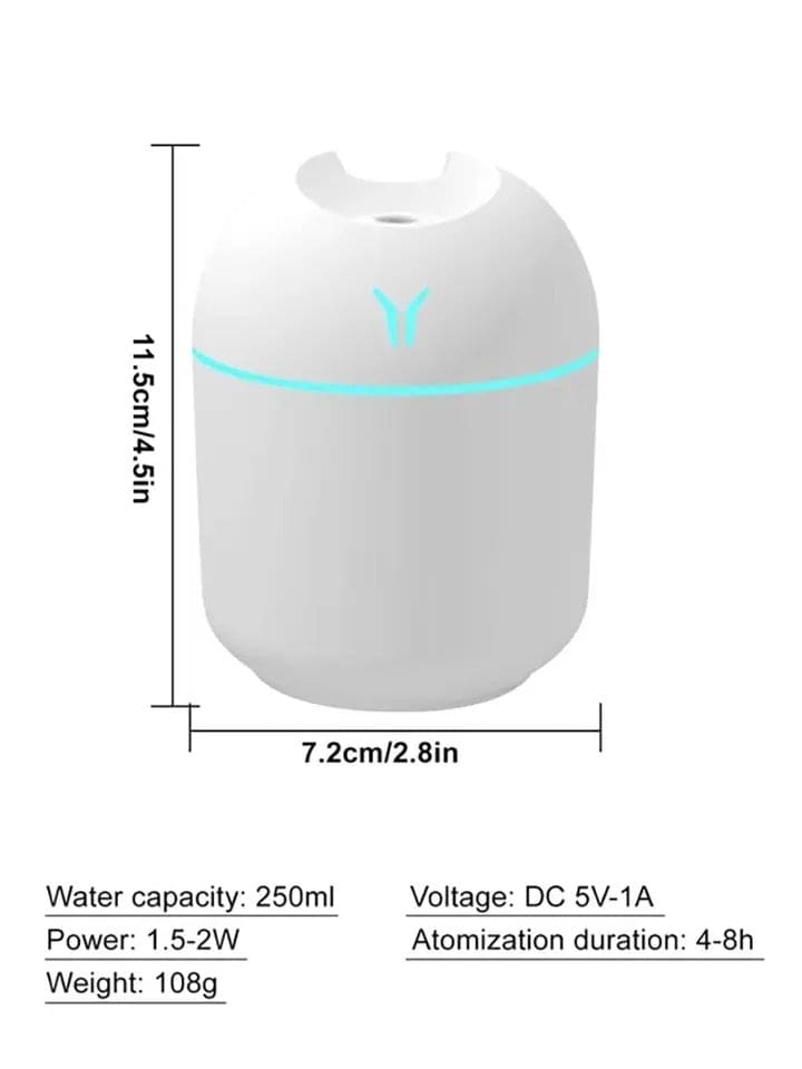 Butterfly Air Humidifier, Mini Ultrasonic Air Humidifier, Household Small Desktop Humidifier, Mini Aroma Oil Diffuse, USB Mist Maker, Mute Desktop Humidifier, LED Display Office Car Diffuser
