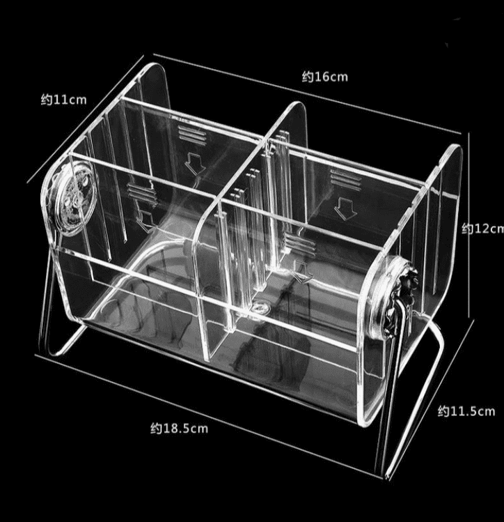 Acrylic Clear Remote Control Holder, 360 Rotating Desktop Makeup Cosmetic Storage Box, Glasses Sundries Organizer