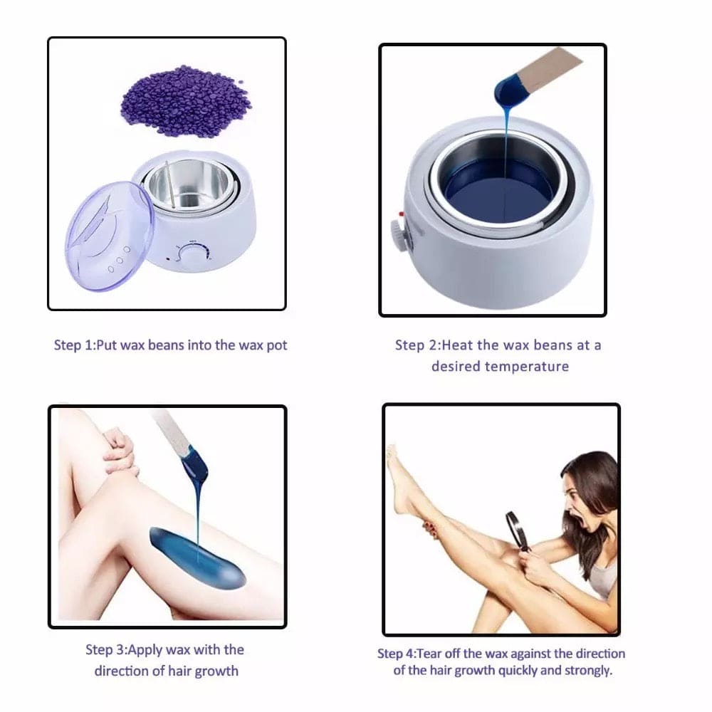Wax Melting Heating Machine, Multifunctional Wax Melting Pot, Wax Beans Bead Heater, Wax Paraffin Heater, Portable Electric Hair Removal Kit, Melting Pot Hot Wax Heater