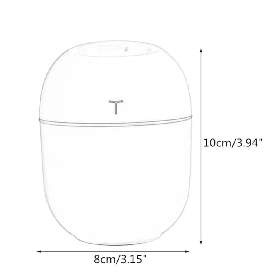 Mini Portable Ultrasonic Air Humidifer, Aroma Essential Oil Diffuser, USB Mist Maker, Mute Desktop Humidifier, LED Display Office Car Diffuser