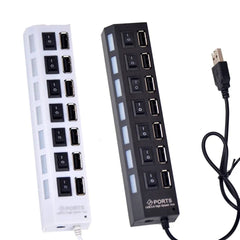 Multi USB Splitter, Small Splitter Switch, Computer USB Extension Hub, Hight Speed Mini Port Hub Adapter, Standard Type Power Adapter, Extender Extension Connector