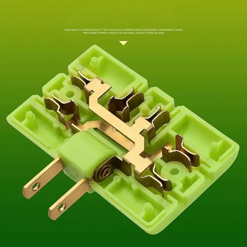 3 in 1 Extension Plug Adapter, 2-Prong Rotatable Socket Converter, 360˚ Degree Multi-Plug Ultra-Thin Foldable Charger Plug, Wireless Socket Adapter