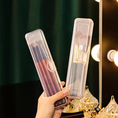 Transparent Rectangle Storage Box, Convenient Cutlery Box, Portable Makeup Brush Organizer, Transparent Cover Storage Box Kitchen Accessories, Clamshell Plastic Cutlery Box, Transparent Packaging Chopsticks Spoon Storage Box