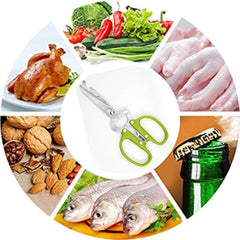 Multifunctional Portable Detachable Scissor, Stainless Steel Kitchen Scissor, Bone Fish Cutter Shears Bottle Opener, Nutcracker Useful Tool