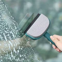 Multifunctional Glass Window Sponge Wiper, Glass Clean Scraper Washing Wiper, Floor Window Cleaning Sponge, Soft Rubber Glass Wiper Scraper, Double Sided Shower Cleaning Sponge