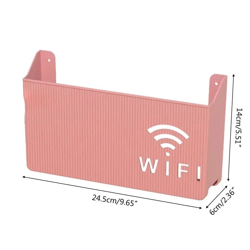 Wireless Wifi Router Shelf, Wall-mounted Cable Power Bracket Organizer, Router Wall Hanging  Rack,  Game Console Box, Self Adhesive Storage Rack, ABS Cable Organizer Box, Socket Power Cord Storage Shelf, Home Office Wall Organizer Management