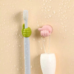 Silicone Multifunctional Hand Wall Clips, Behind-door Keys Tower Organizer Hook, Wire Data Line Holder, Silicon Thumb Holder