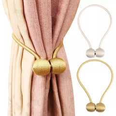Set of 2 Colorful Magnetic Curtain Tieback, Curtain Holder, Holdbacks Decorative Curtain Clips, Buckle Strap Rope