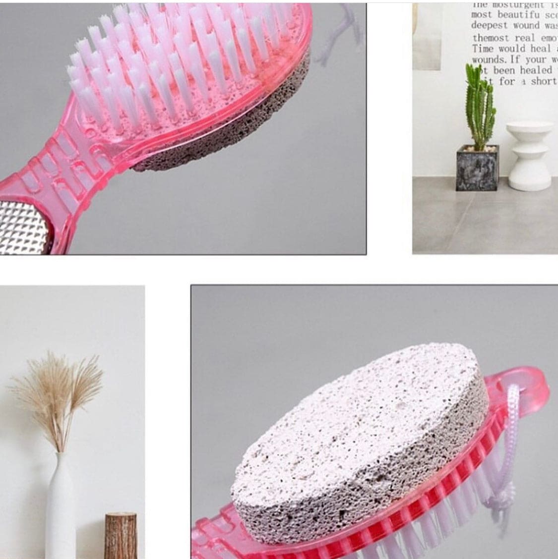 4 In 1 Foot Care Callus Brush, Grinding Feet Stone Scrubber, Feet Health Foot Tool
