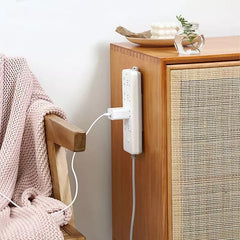 Socket Holder, Power Strip Holder, Fixator Wall Mounted Self Adhesive Holder, Desktop Socket Fixer Cable Organizer, Wall Hanging Power Strip Holder, Traceless Wall Mounted Cable Seamless Strip Holder, Surge Protector Fixator