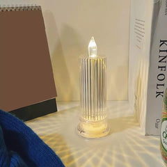 New LED Candle, Plastic Mini Candle Lamp, Flamless Night Light Candle, Decoration Ornament Wedding Romantic Candles Light, Decoration Tea Light, Electronic Candle Lamp
