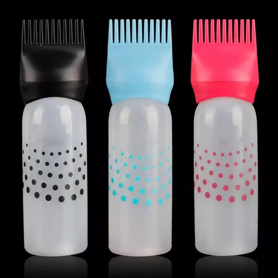 120ml Empty Hair Dye Bottle, Reusable With Applicator Brush Bottles, Convenient Perm Dyed Hair Shampoo Bottle, Oil Comb Dispensing Applicator Bottles, Hair Styling Tool