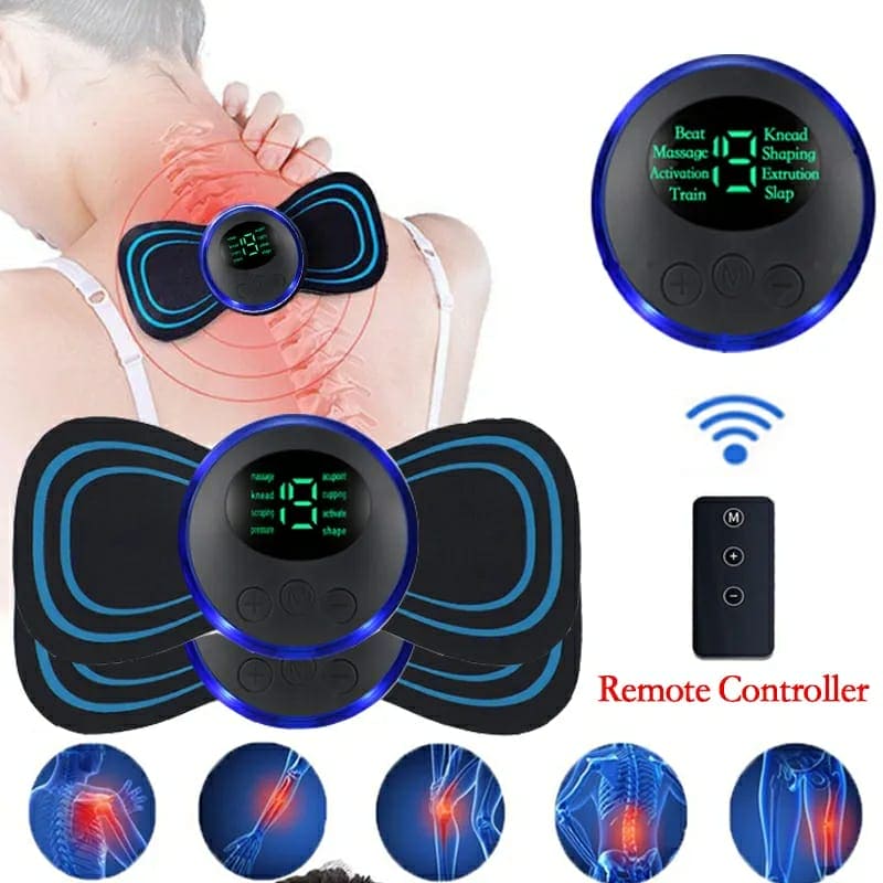 Mini Neck Massager Gel Pad, EMS Neck Massager, Smart Electric Neck Massager, EMS Neck Stretcher, Portable Neck Body Massager, Cervical Spine Massage Stickers, Electric Cervical Massager, Shocker Heating Relieve Pain Massager, Portable Neck EMS Massager