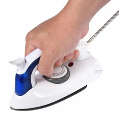 Travel Foldable Steam Iron, Electric Steam Iron For Clothes, Handheld Flat Iron For Home, Travel Use  Baseplate Steam Iron, Mini Portable Handheld Garment Iron, Traveling Clothes Steamer With 3 Gears Baseplate, Portable Compact Iron