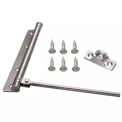 Adjustable Aluminum Alloy Automatic Door Closer, Mute Adjustable Automatically Surface Mounted Auto Closing Door, Self-Closing for Middle-Weight Door
