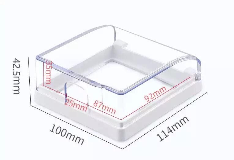 Socket Cover, Self-Adhesive Waterproof Socket Protection, Anti Dust Wall Mounted Cover