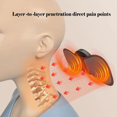 Mini Neck Massager Gel Pad, EMS Neck Massager, Smart Electric Neck Massager, EMS Neck Stretcher, Portable Neck Body Massager, Cervical Spine Massage Stickers, Electric Cervical Massager, Shocker Heating Relieve Pain Massager, Portable Neck EMS Massager