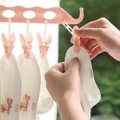 8 Hole Hanger Organizer, Multifunctional Folding Magic Hanger, Drying Rack Clothes Storage