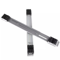 2 Pcs Washing Machine Pulley Bracket, Universal Base Furniture Casters, Retractable Wheel Stand Bracket, Heavy Roller Tables Furniture Mover, Multifunctional Movable Trolley Stand Wheels, Telescopic Adjustable Furniture Lifter