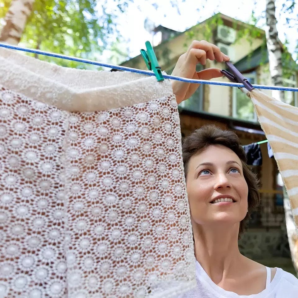 Metal Clothes Line, 20m Washing Line Rope, Steel Core Laundry Clothes Lines, Thick Strong Plastic PVC Cover Garden Indoor Outdoor Travel, Wall Mounted Laundry Drying String