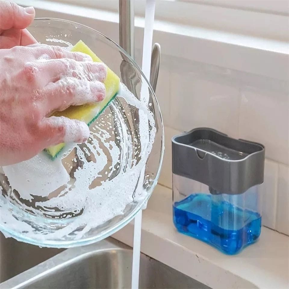 Soap Dispenser, 3 in 1 Soap Dispenser, Dish Soap Dispenser, Dish Cleaner