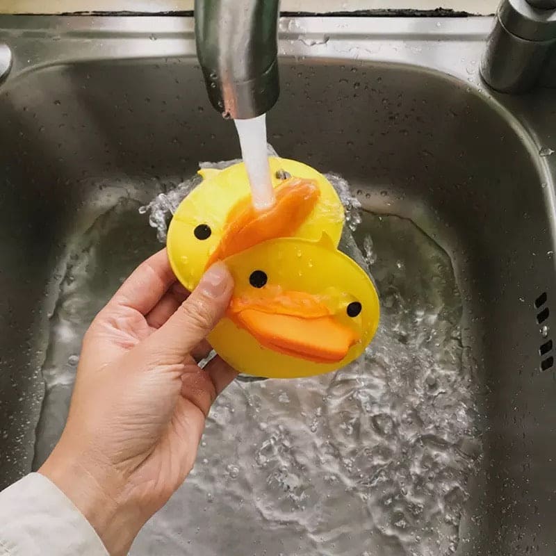 2 Pcs Silicone Small Yellow Duck Pot Gripper, Heat Insulation Hot Plate Clip, Duck Anti-scald Baking Cooking Grips, Kitchen Finger Protector, Microwave Hand Protector Clip