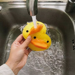 2 Pcs Silicone Small Yellow Duck Pot Gripper, Heat Insulation Hot Plate Clip, Duck Anti-scald Baking Cooking Grips, Kitchen Finger Protector, Microwave Hand Protector Clip