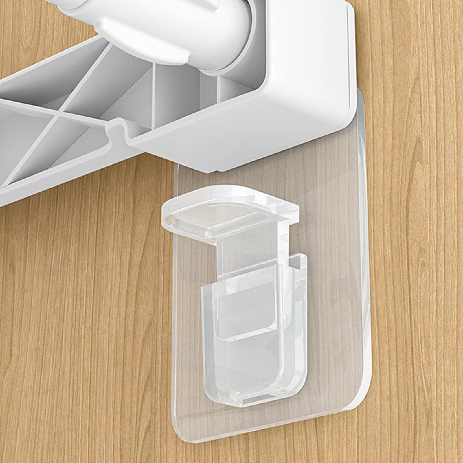 Set Of 4 Cabinet Support Pegs, Drill Free Nail Instead Holders, Closet Cabinet Shelf Support Clips, Wall Hangers Support Hooks, Punch-free Layered Partition Bracket Paste Screw Hook, Triangle Bracket Support Shelf Hook