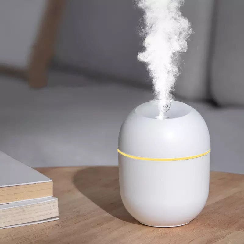 Mini Portable Ultrasonic Air Humidifer, Aroma Essential Oil Diffuser, USB Mist Maker, Mute Desktop Humidifier, LED Display Office Car Diffuser