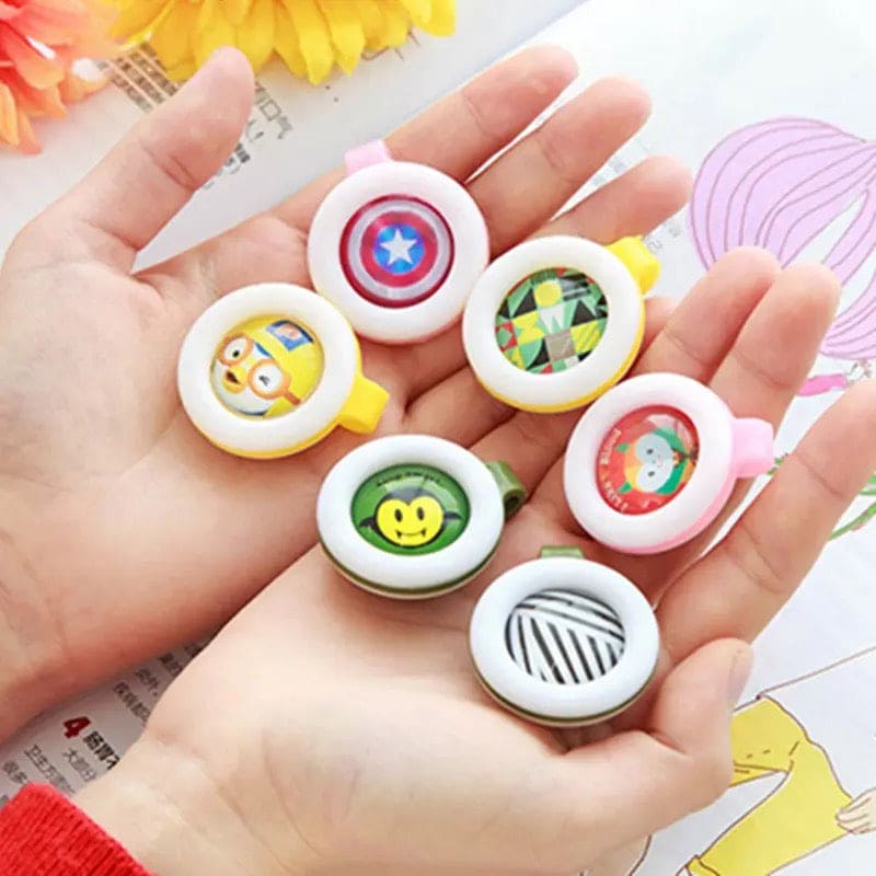 Baby Anti Mosquito Buckle, Plant Essential Oil Mosquito Clip, Toddler Flies Repellent Clips, Portable Mosquito Repellent Buckle For Outdoor, Waterproof Child Mosquito-proof Clamps, Cartoon Mosquito Repellent Button, Mosquito Repellent Clips For Household