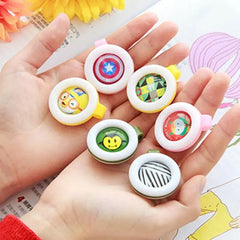 Baby Anti Mosquito Buckle, Plant Essential Oil Mosquito Clip, Toddler Flies Repellent Clips, Portable Mosquito Repellent Buckle For Outdoor, Waterproof Child Mosquito-proof Clamps, Cartoon Mosquito Repellent Button, Mosquito Repellent Clips For Household