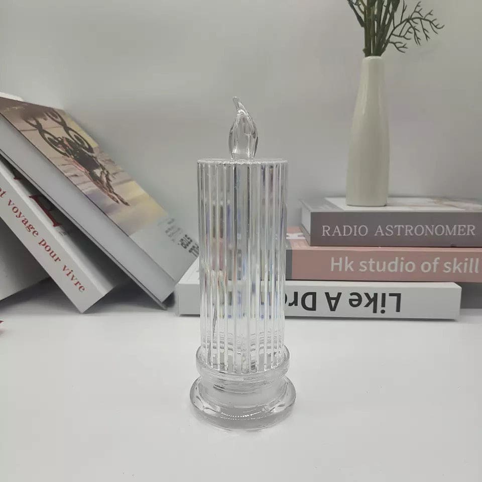 New LED Candle, Plastic Mini Candle Lamp, Flamless Night Light Candle, Decoration Ornament Wedding Romantic Candles Light, Decoration Tea Light, Electronic Candle Lamp