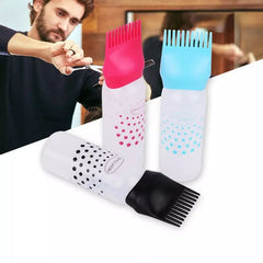 120ml Empty Hair Dye Bottle, Reusable With Applicator Brush Bottles, Convenient Perm Dyed Hair Shampoo Bottle, Oil Comb Dispensing Applicator Bottles, Hair Styling Tool