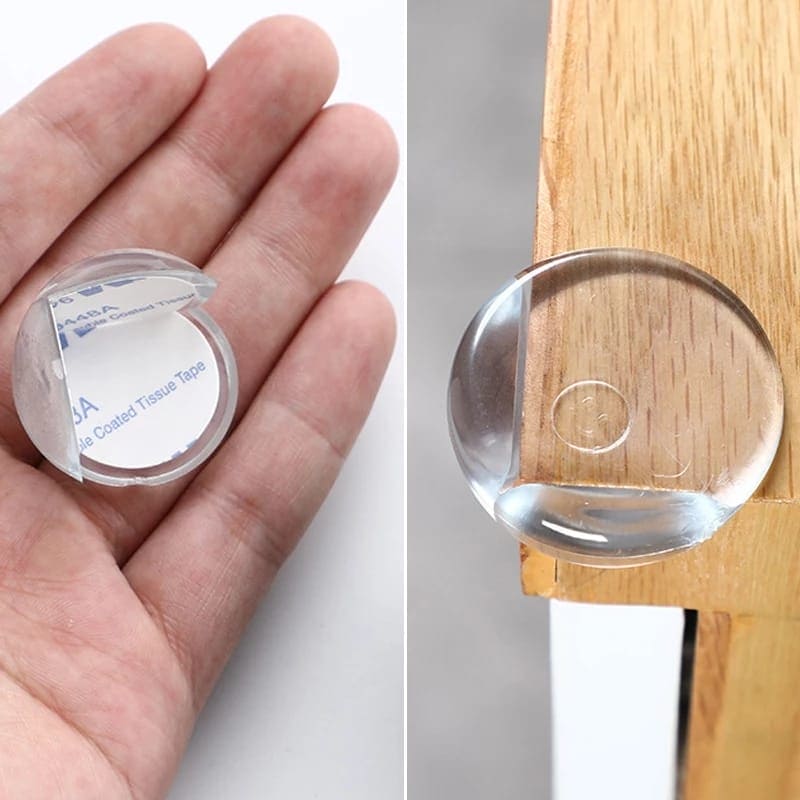 Set Of 4 Bubble Table Corner Protector, Transparent Anti Collision Angle Protection Cover, Round Child Safety Edge Protector,  Baby Proofing Table Corner Guards
