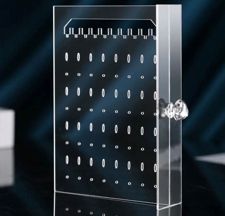 Luxury Jewellery Display Stand, Transparent Acrylic Stand Necklace Jewellery Case, Portable Earrings Jewellery Storage Box, Acrylic Necklace Bracelet Display Stand Shelf, Large Capacity Transparent Jewellery Organizer