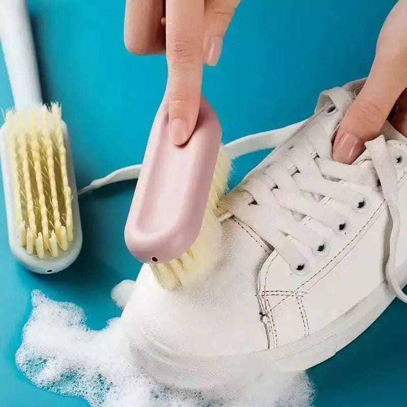 Multifunctional Shoes Brush, Sneaker Boot Shoes Brushes Cleaner, Anti Deform Long Handle Shoe Cleaner Brush, Household Cleaning Brush, Multi-Function Clothes Brush