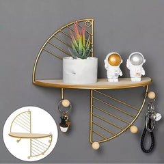 Nordic Iron Art Creative Wall Hanging Rack, Display Shelf Storage Rack, European Style Keychain Hook Wall Hanger