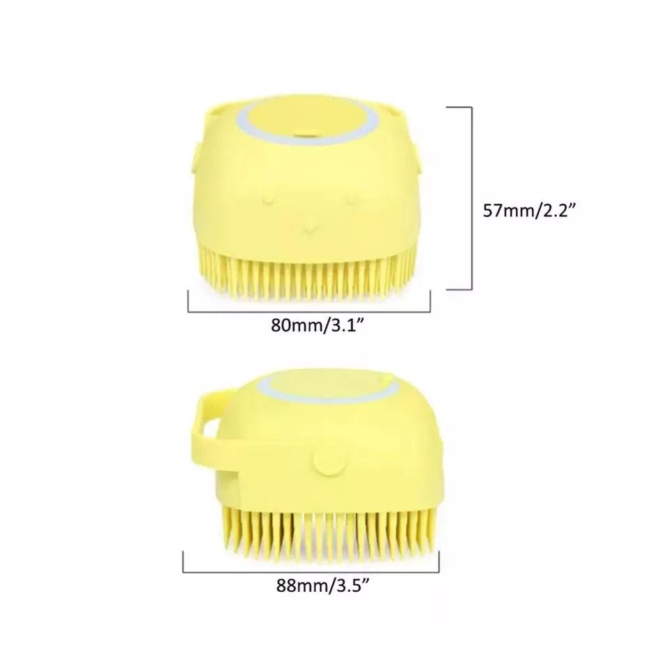 Square Bath Brush, Soft Silicone Baby Bath Brush, Massage Baby Cleaner, Dispenser Brushes, Squares Bath Brush