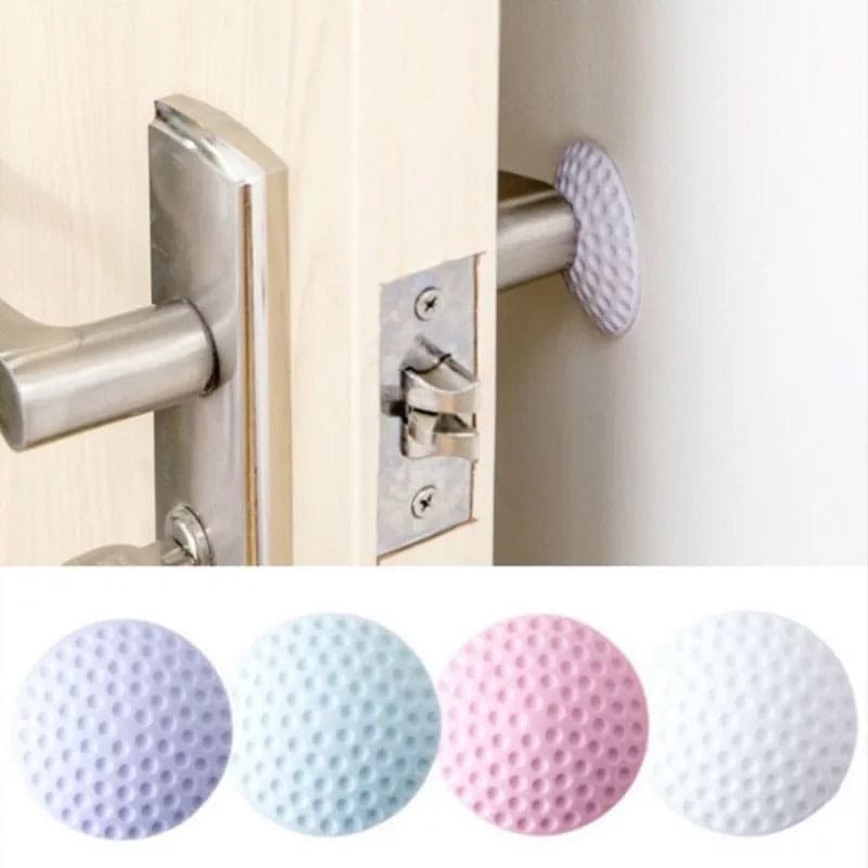 Set Of 6 Mute Wall Bumper, Wall Thickening Self Adhesive Wall Protector, Rubber Strong Gel Back Door Knob, Shockproof Crash Pad